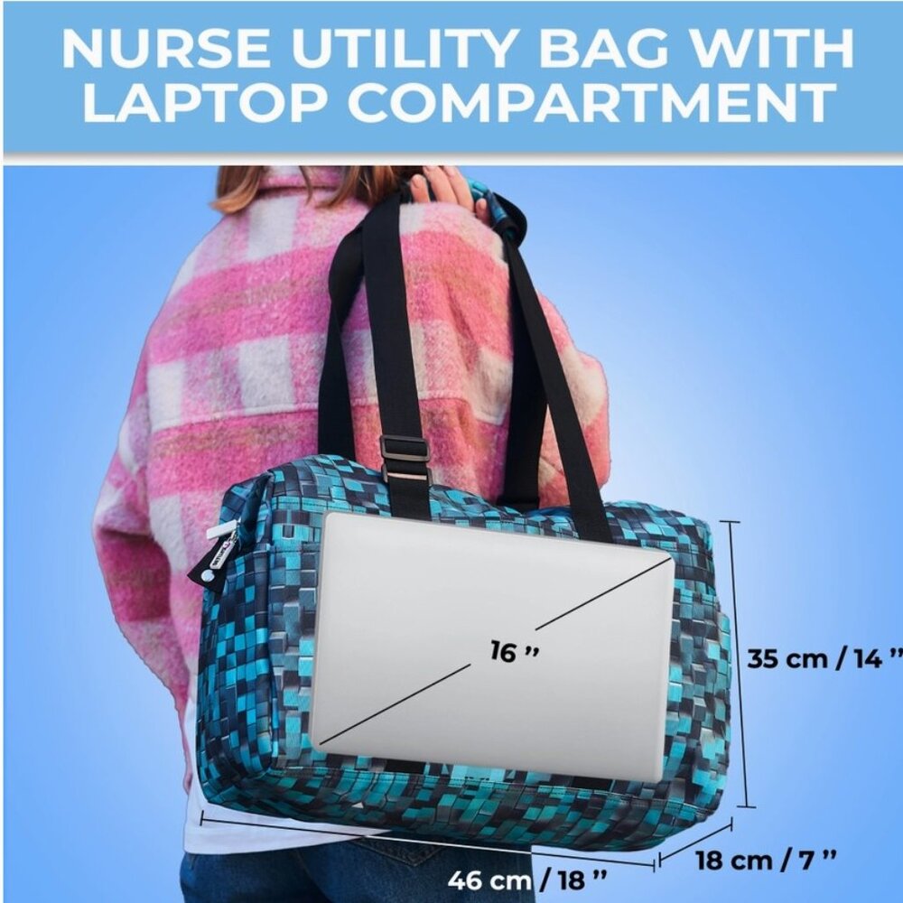 Nurse Bag and Utility Tote | Waterproof 3d Blocks